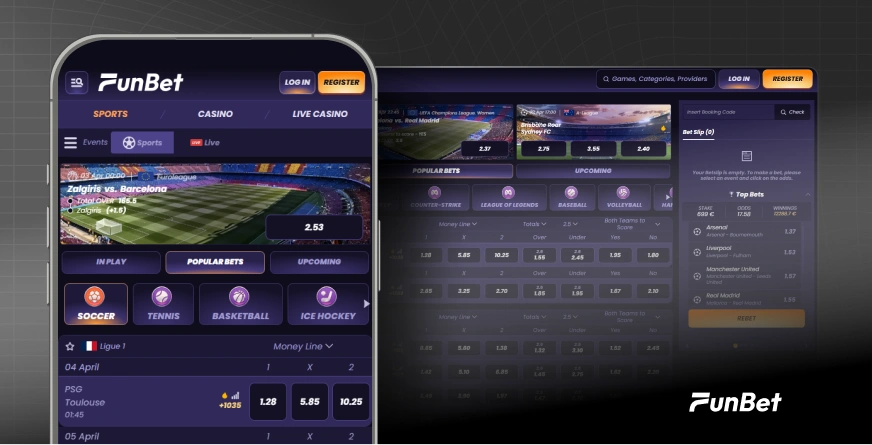 Funbet Casino App-schermafbeelding